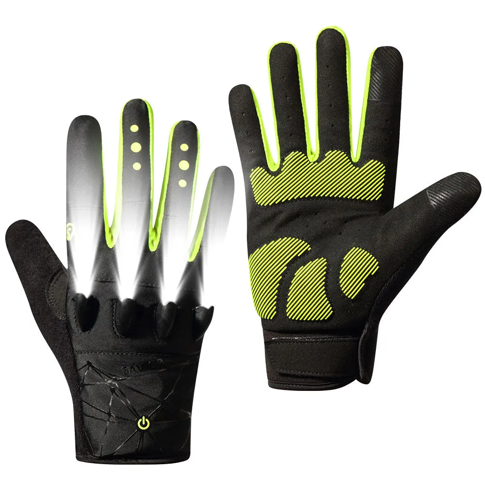 LED Flashlight Gloves for Cycling ,Working, Fishing