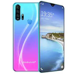 R30 pro Smart Phone 4G Network 3G   64g High Configuration Face Recognition Fingerprint Recognition Phone blue_European regulations
