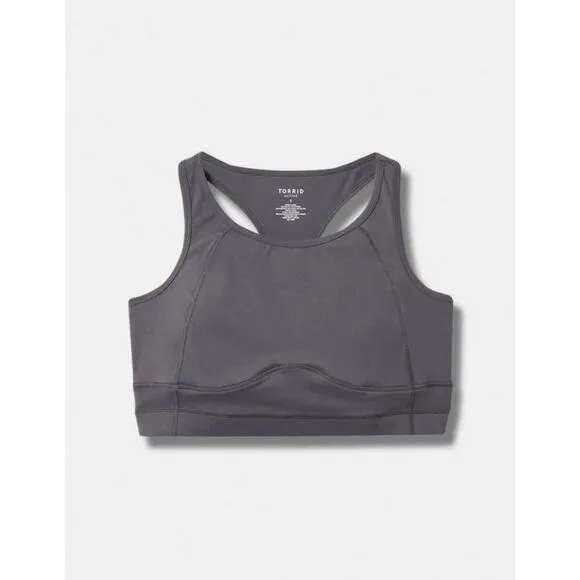 Torrid Gray Sports Bra 4 way stretch