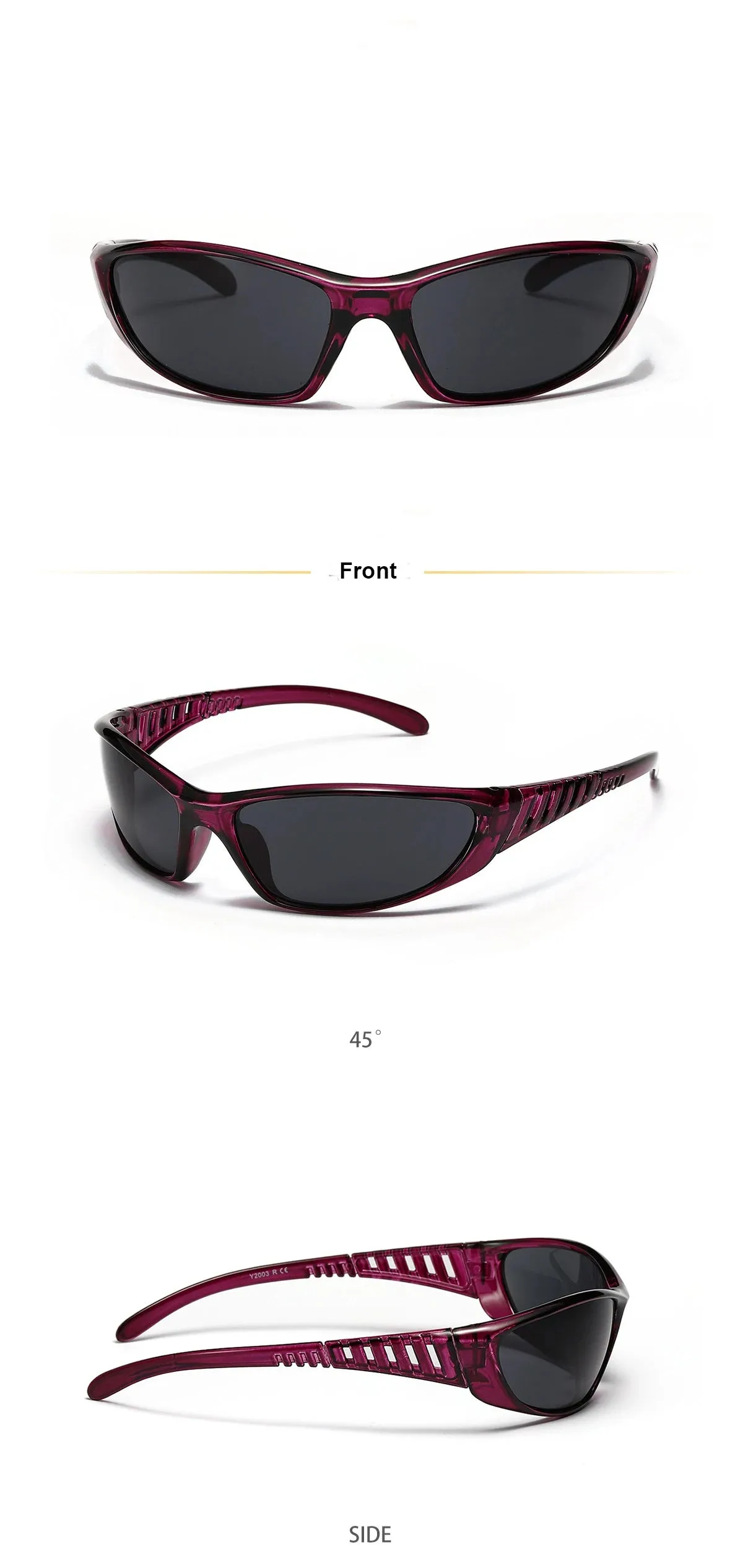 Y2K Futuristic Hollow Sunglasses – Trendy UV400 Shades for Women & Men